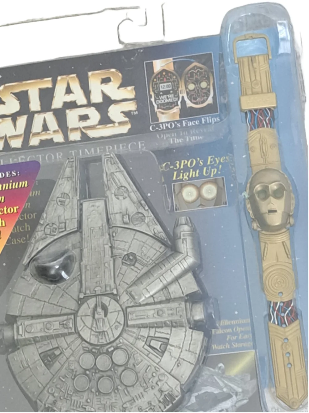Vintage 1996 Star Wars C-3PO Collector Timepiece Watch – New in Package